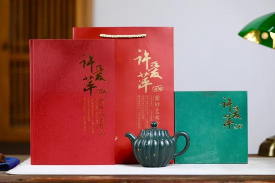 紫砂壺花蕊收藏級作品原礦老綠泥手工精製 1