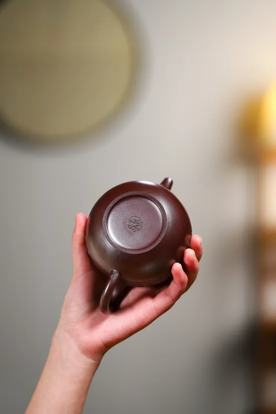 楊鵬老師全手工青雲直上金龍血紫砂壺 1