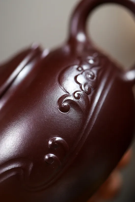 楊鵬老師全手工青雲直上金龍血紫砂壺 2