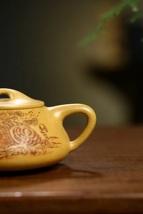 紫砂壺景舟石瓢 王芳老師手工製作 1