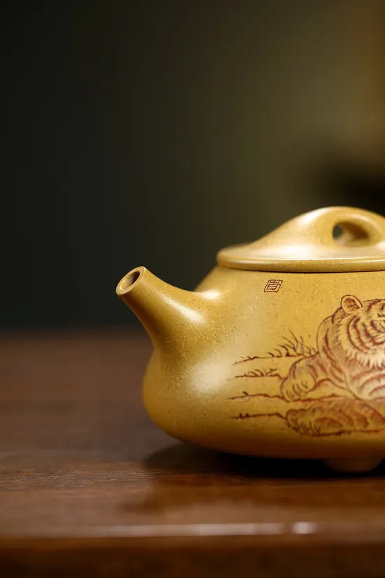 紫砂壺景舟石瓢 王芳老師手工製作 2