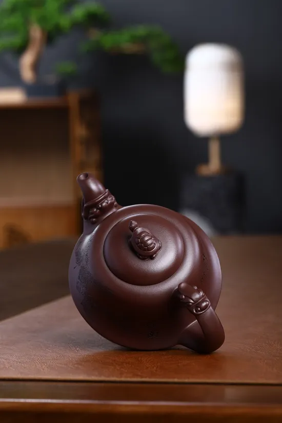 紫砂壺收藏級作品延年益壽手工製作 2