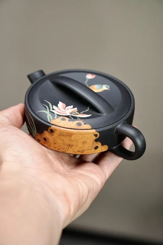 紫砂壺原礦黑料手工製作 1