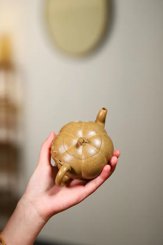 紫砂壺南瓜造型工藝美術師楊軍保原礦老段250cc 1