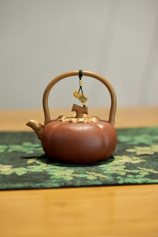 紫砂壺南瓜提樑雅器180cc原礦降坡泥 1