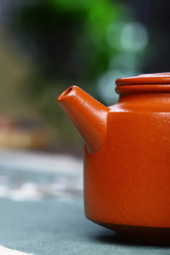 德鐘紫砂壺 吳國政手工製作 稀有魚籽朱泥 2