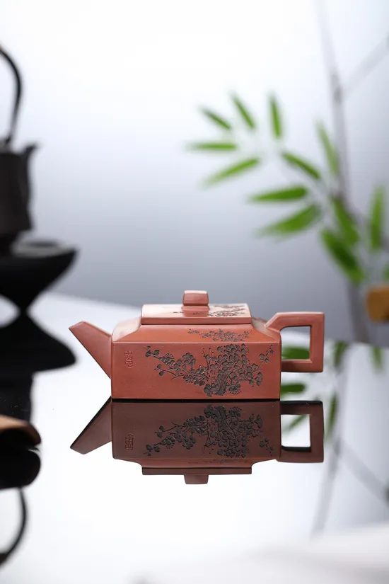 國工精品紫砂壺方山逸士玫瑰泥料茶具 1