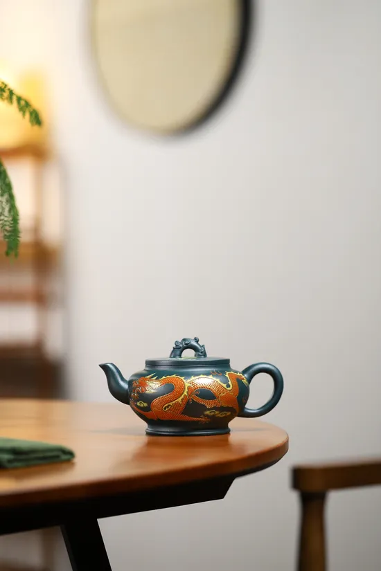 紫砂壺玉龍國師工藝精品 2