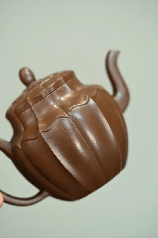 全手工紫砂宮燈壺 雅緻收藏 1