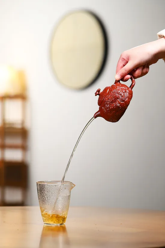 紫砂壺龍供春壺袁連雲工藝美術師朱泥大紅袍20cc 1