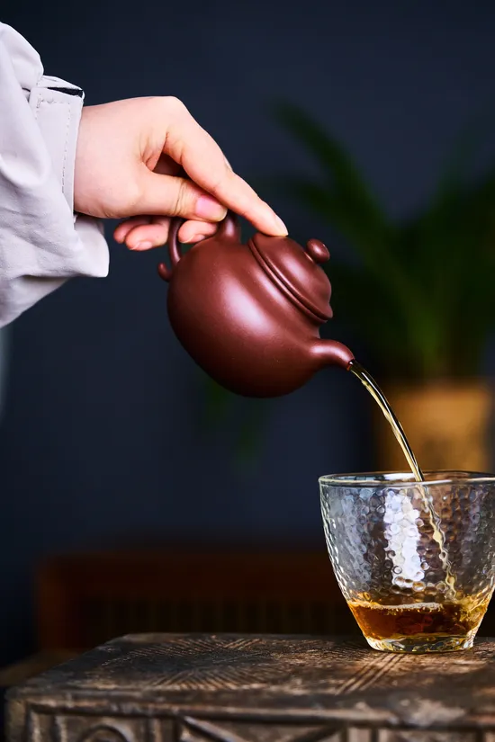 紫砂壺蓮子款 紫泥手工製作 1