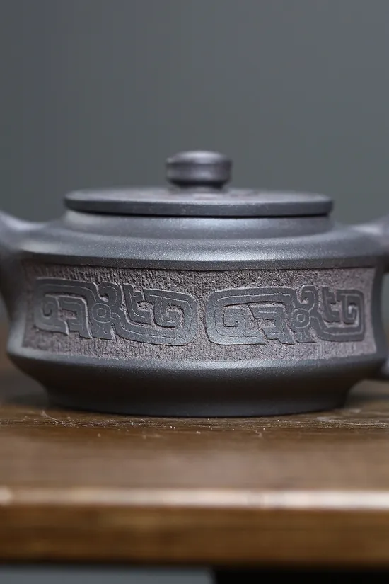 紫砂壺玉璧天青泥限量收藏款 2