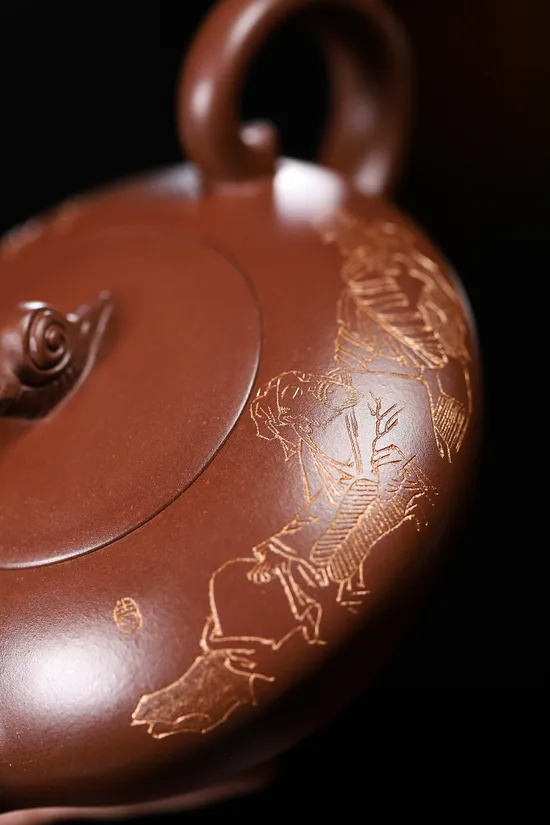 紫砂壺王春洪作品文革泥410cc精品 2