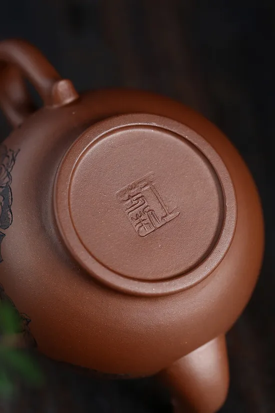 王芳老師紫砂七老傳承鳳鳴壺工藝精品 2