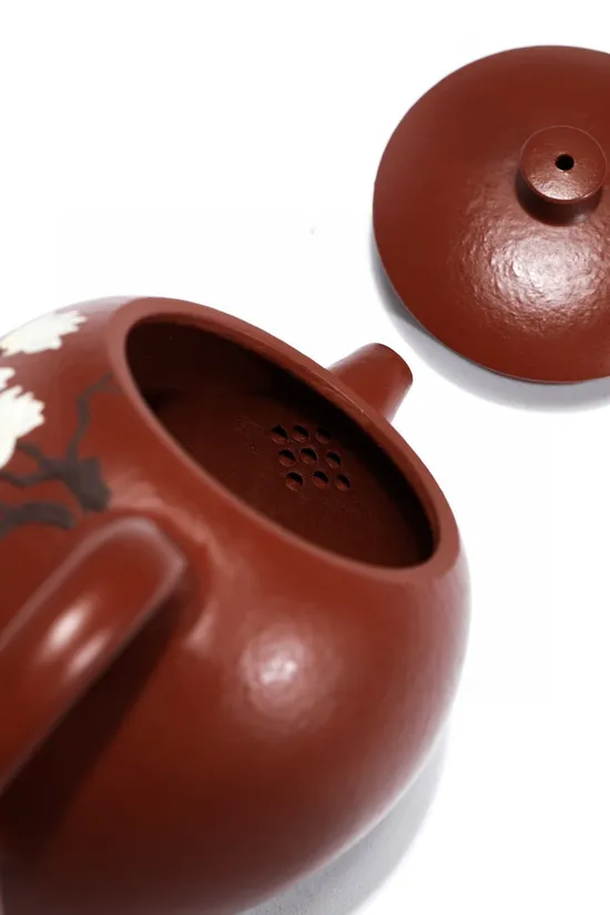 紫砂壺 美人肩 工藝美術師俞國清 原礦大紅袍 1