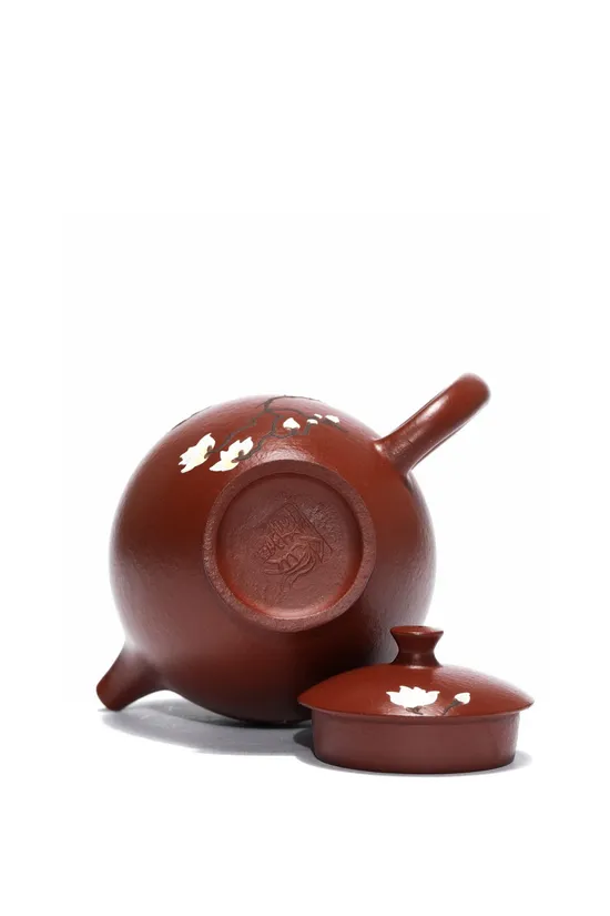 紫砂壺 美人肩 工藝美術師俞國清 原礦大紅袍 2