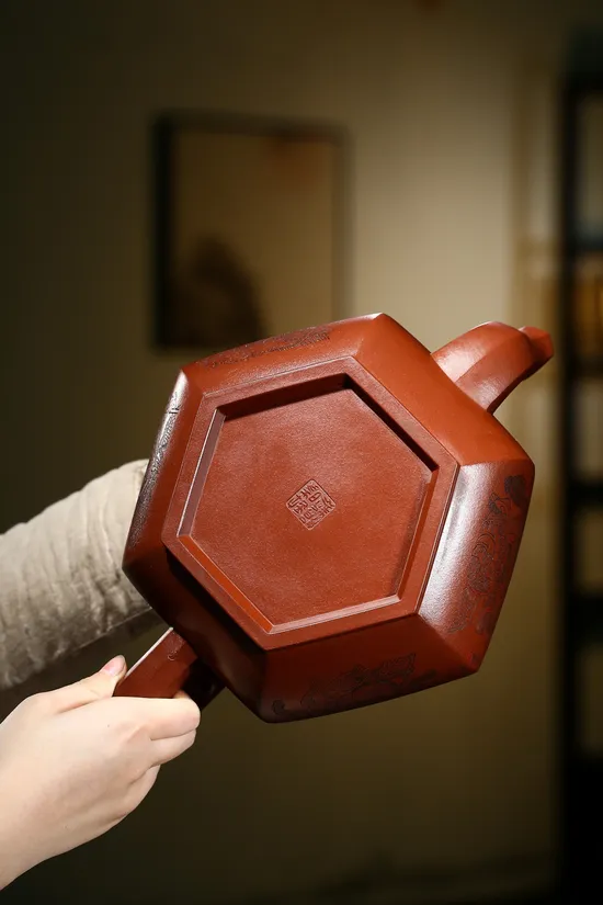 紫砂壺收藏級六方雪華國高工手工製作 2