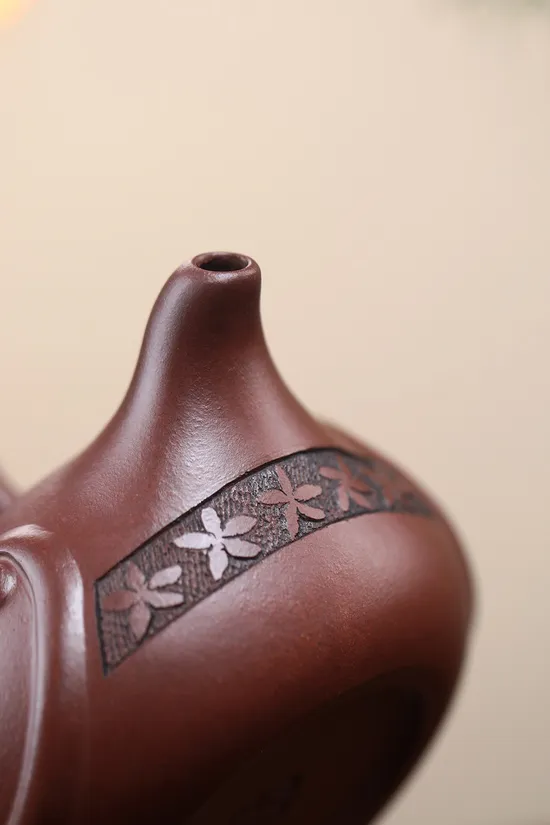 紫砂壺一帆風順國藝師鮑玉華原礦老紫泥手工製作 2