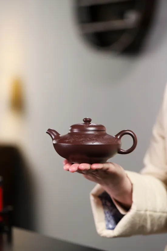 經典合歡紫砂壺｜原礦紫泥300cc茶具 2