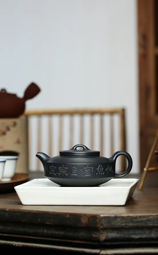 紫砂壺邊鼓壺高俊傑工藝美術師手工製作 2