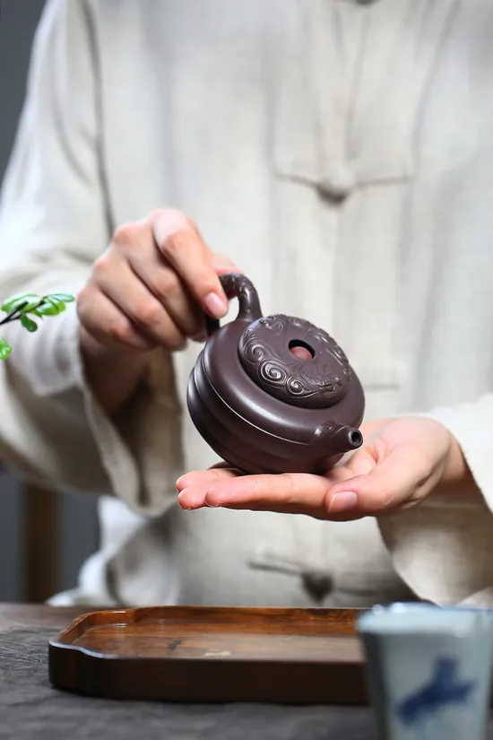 紫砂壺龍珠壺國藝師鮑玉華手工製作 1