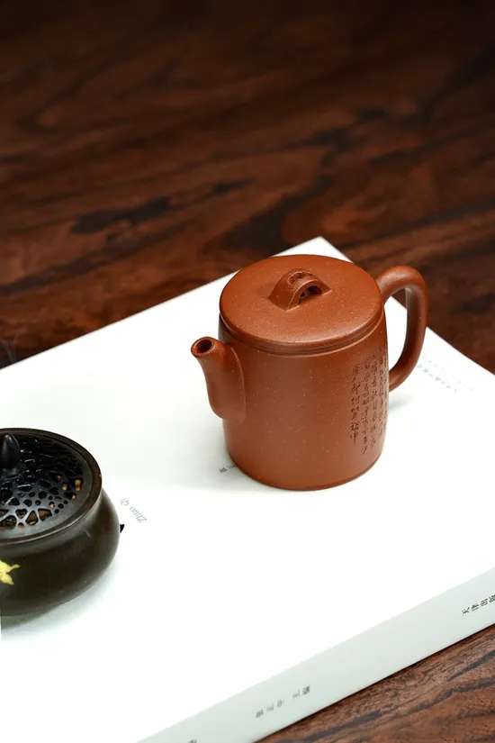 漢瓦摹古紫砂壺原礦降坡泥160cc 2