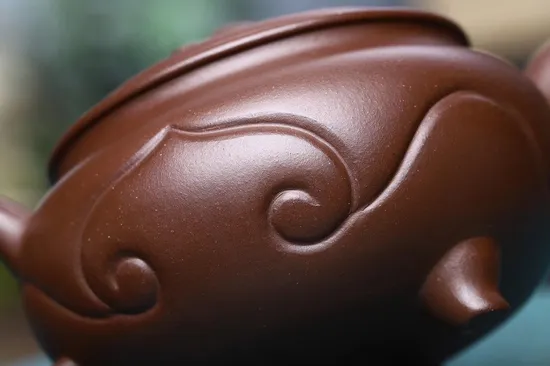 紫砂壺【三足如意】原礦紫泥手工製作收藏佳品 2