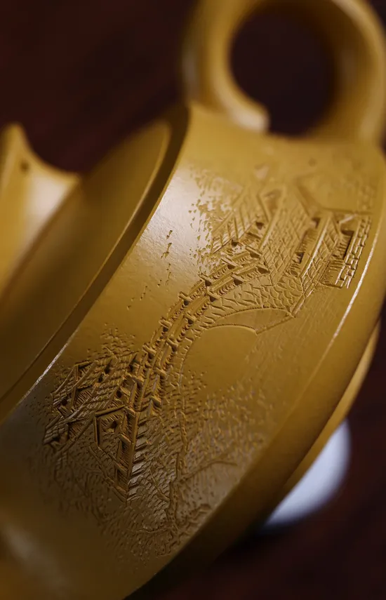 紫砂壺一帆風順 黃金朱泥手工製作 2