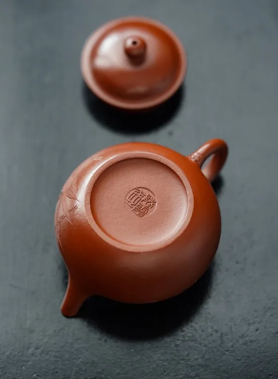 紫砂壺 梨型實用器 原礦朱泥 110cc 1