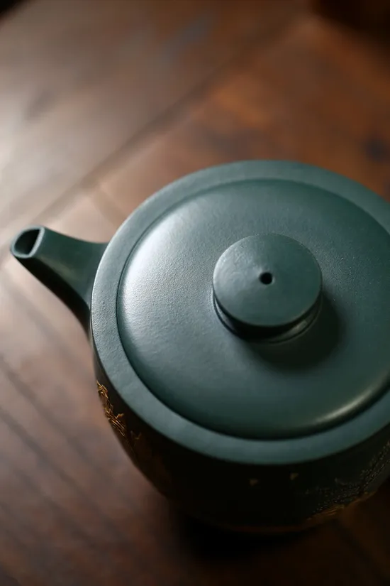 紫砂壺巨輪高工佳作原礦綠泥380cc 1