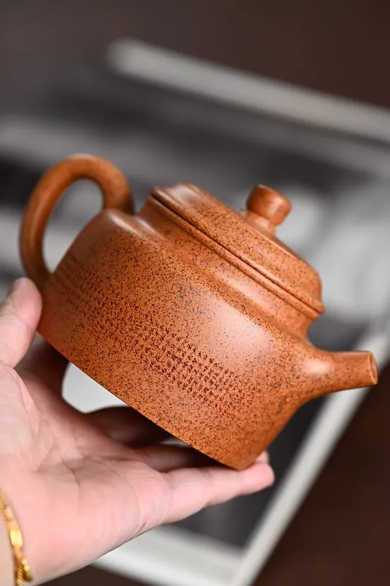 德中微刻紫砂壺 250cc金砂工藝 2