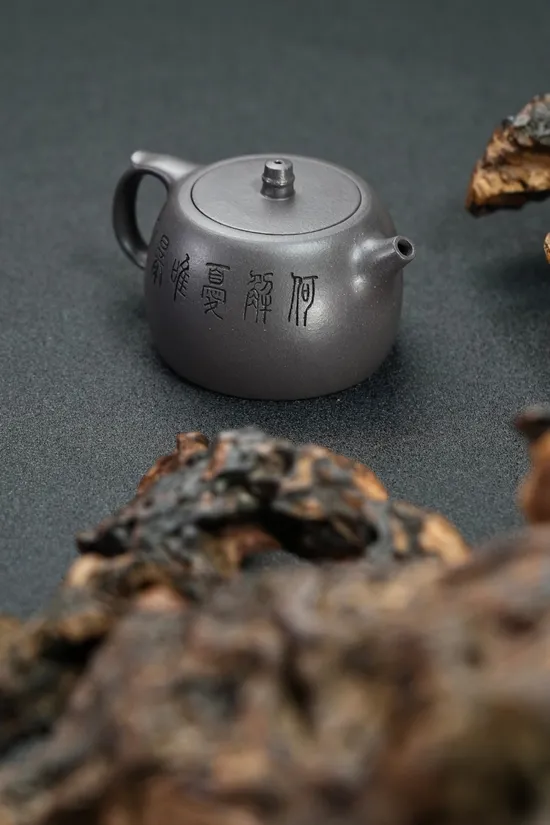 紫砂壺天青泥手工製作 1