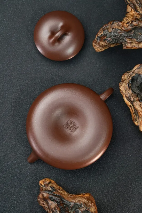 紫砂壺納瓢實用器文革紫泥160cc9孔 2