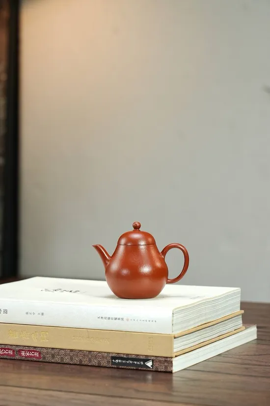 紫砂壺梨形摹古器原礦朱泥150cc7孔 1