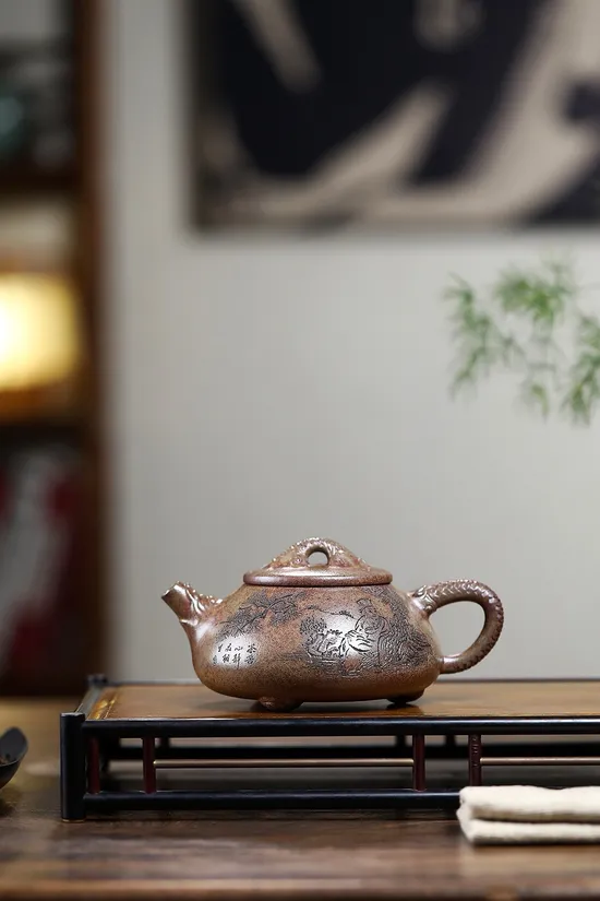 紫砂壺 滿瓢 高工佳作 柴燒泥料 優質茶具 1