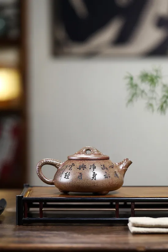 紫砂壺 滿瓢 高工佳作 柴燒泥料 優質茶具 2