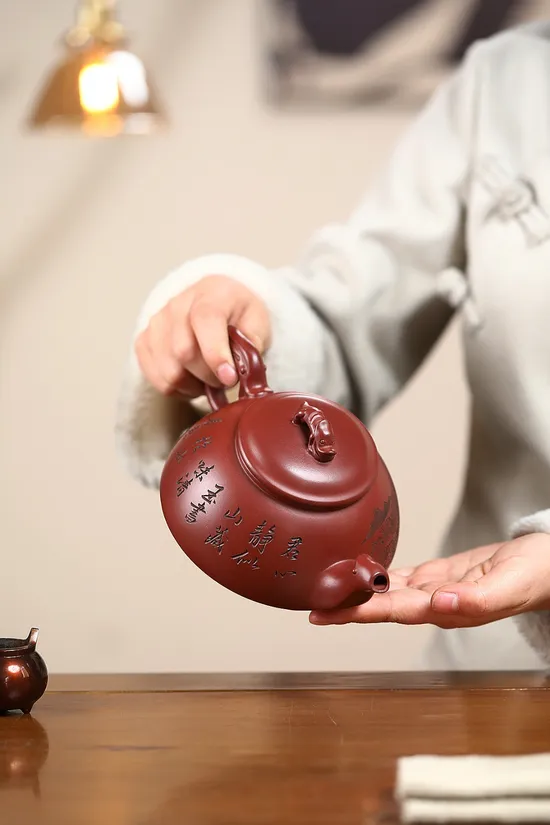 紫砂壺藝術收藏｜三工合作正高佳作紫氣東來 2