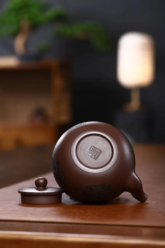 國工精品聖珠提樑紫砂壺泡養效果極佳 2