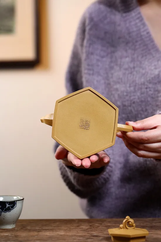 紫砂壺收藏級實用器六方雲鳳 2