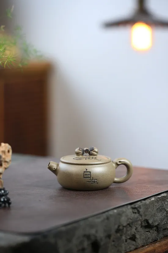 紫砂壺 柿柿如意 國家級工藝美術師柯俊芬製作 2