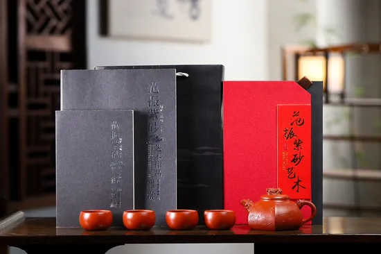 紫砂壺雙國工新品六方龍樽套組 1