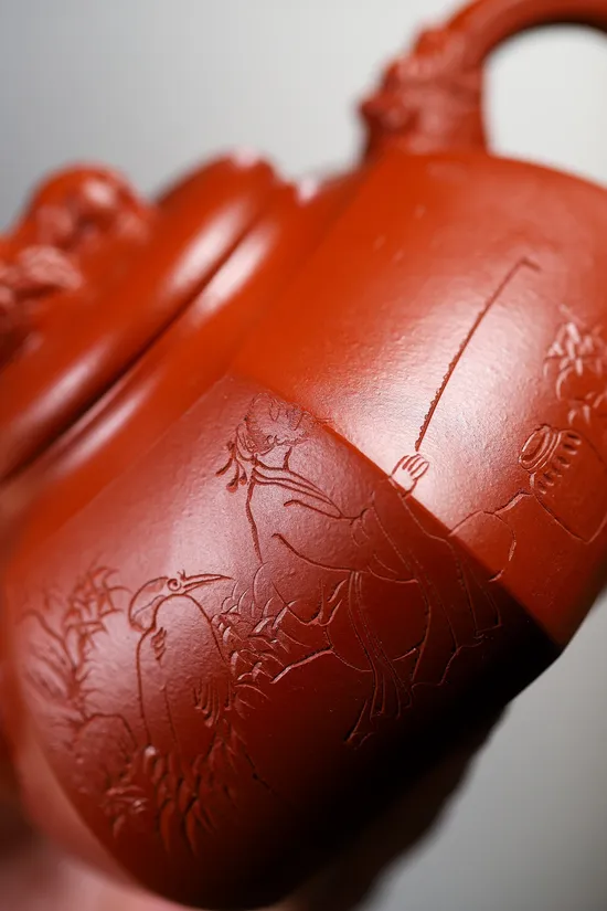 紫砂壺雙國工新品六方龍樽套組 2