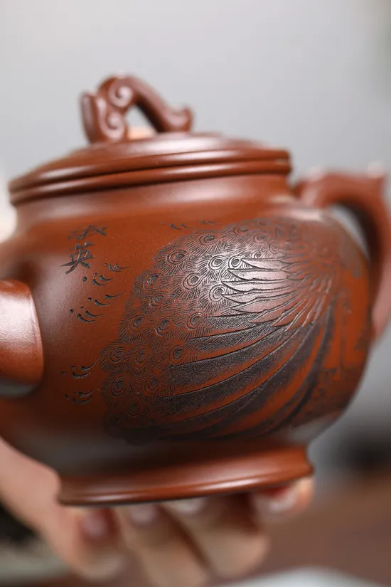 紫砂壺韓小虎鳳鳴收藏級文革泥手工製作 2