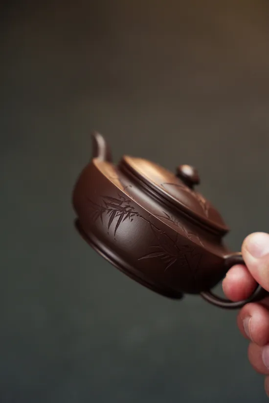 紫砂壺手工製作老紫料經典款式 2