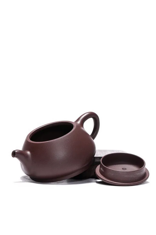 紫砂壺如意石瓢國家級工藝美術師余文元原礦老紫泥200cc 1