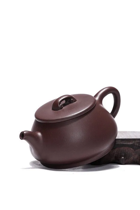 紫砂壺如意石瓢國家級工藝美術師余文元原礦老紫泥200cc 2
