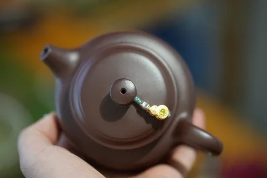 德鐘紫砂壺 半手工180cc紫泥刻繪 1