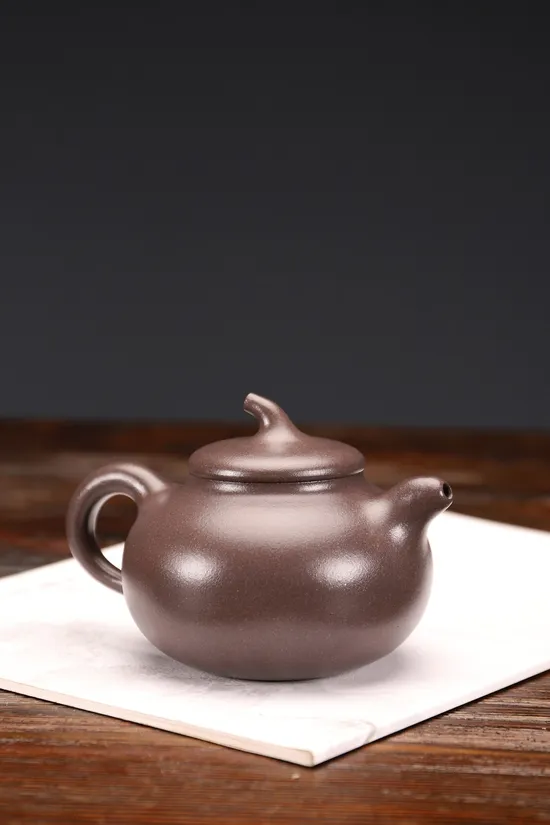 茄瓜紫砂壺 天青泥手工製作 精緻工藝 1