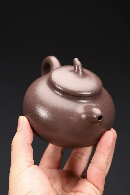 茄瓜紫砂壺 天青泥手工製作 精緻工藝 2