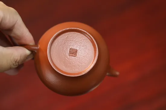 紫砂壺 橄欖粗砂朱泥120cc 高品質茶具 1